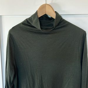 COS Dark Green Wool turtleneck